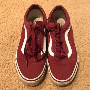 Maroon Old Skool Sk8 Vans